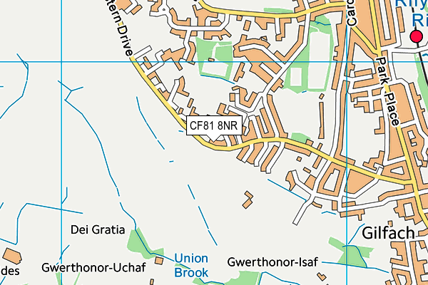 CF81 8NR map - OS VectorMap District (Ordnance Survey)