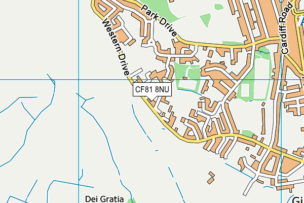 CF81 8NU map - OS VectorMap District (Ordnance Survey)