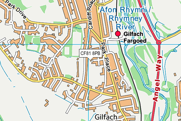 CF81 8PB map - OS VectorMap District (Ordnance Survey)