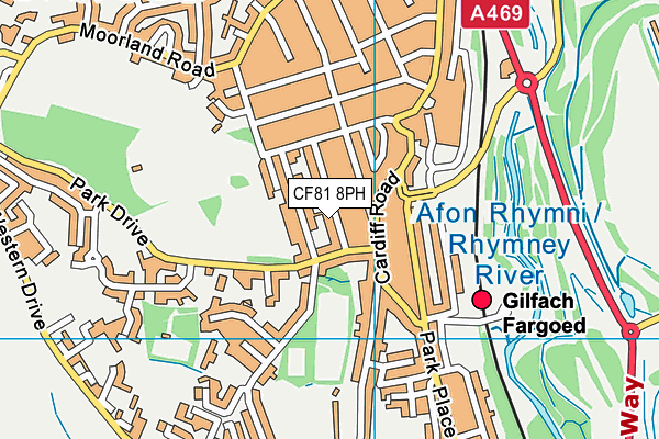 CF81 8PH map - OS VectorMap District (Ordnance Survey)