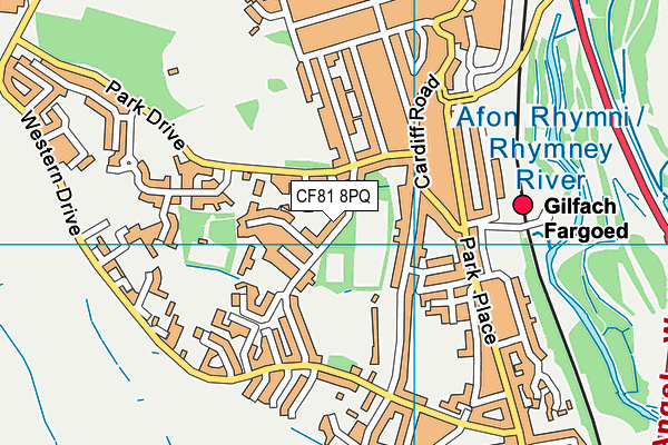 CF81 8PQ map - OS VectorMap District (Ordnance Survey)