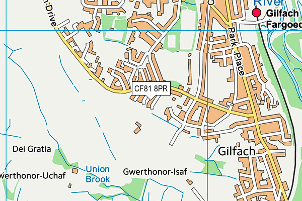 CF81 8PR map - OS VectorMap District (Ordnance Survey)