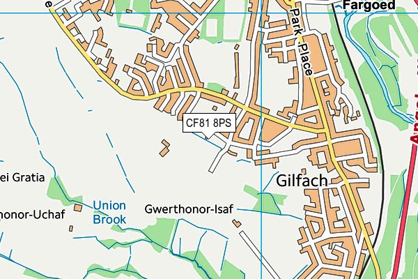 CF81 8PS map - OS VectorMap District (Ordnance Survey)