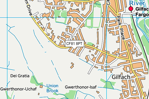 CF81 8PT map - OS VectorMap District (Ordnance Survey)