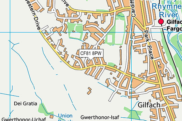 CF81 8PW map - OS VectorMap District (Ordnance Survey)