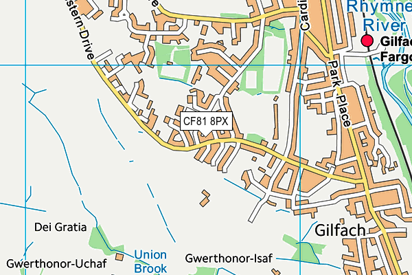 CF81 8PX map - OS VectorMap District (Ordnance Survey)