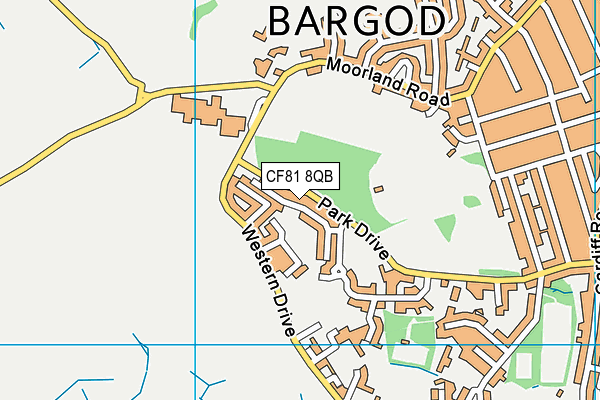 CF81 8QB map - OS VectorMap District (Ordnance Survey)