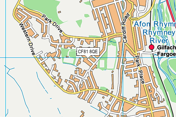 CF81 8QE map - OS VectorMap District (Ordnance Survey)