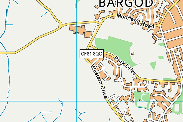 CF81 8QG map - OS VectorMap District (Ordnance Survey)