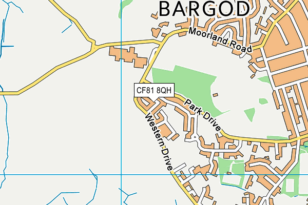 CF81 8QH map - OS VectorMap District (Ordnance Survey)