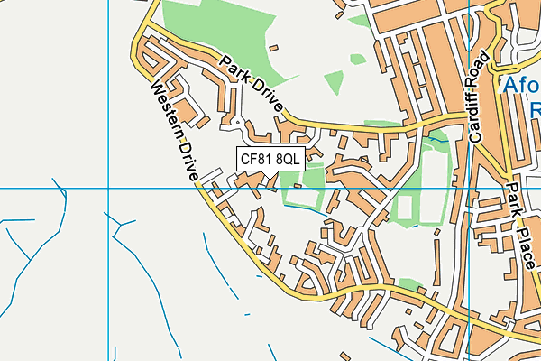 CF81 8QL map - OS VectorMap District (Ordnance Survey)