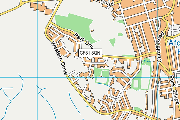CF81 8QN map - OS VectorMap District (Ordnance Survey)
