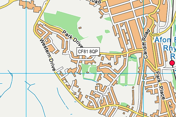 CF81 8QP map - OS VectorMap District (Ordnance Survey)