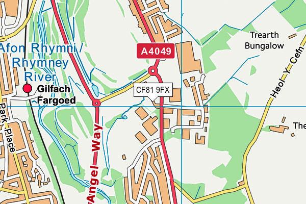 CF81 9FX map - OS VectorMap District (Ordnance Survey)