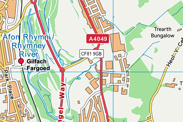 CF81 9GB map - OS VectorMap District (Ordnance Survey)