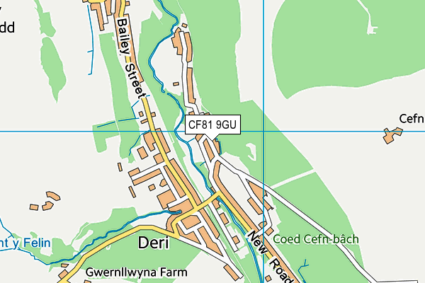 CF81 9GU map - OS VectorMap District (Ordnance Survey)