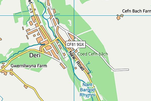 CF81 9GX map - OS VectorMap District (Ordnance Survey)