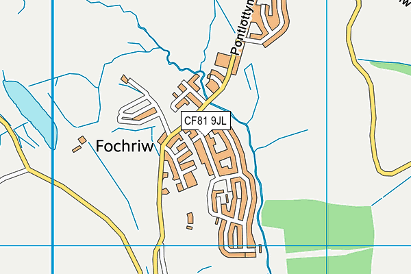 CF81 9JL map - OS VectorMap District (Ordnance Survey)