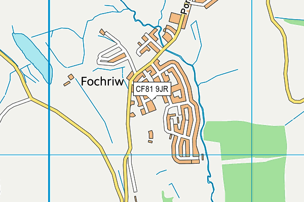 CF81 9JR map - OS VectorMap District (Ordnance Survey)