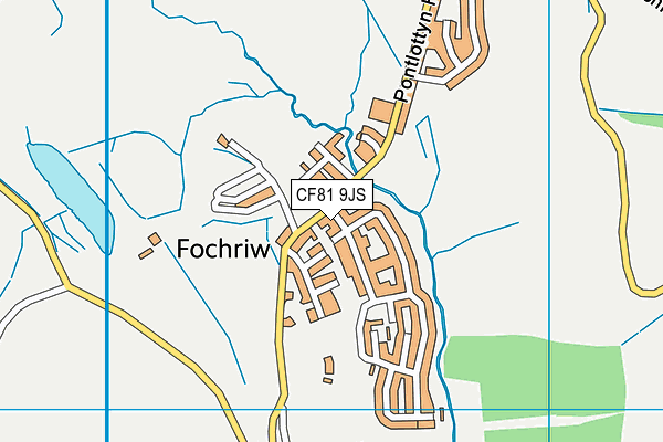 CF81 9JS map - OS VectorMap District (Ordnance Survey)