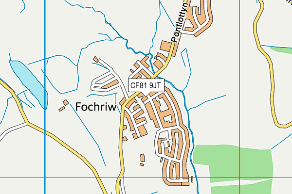 CF81 9JT map - OS VectorMap District (Ordnance Survey)