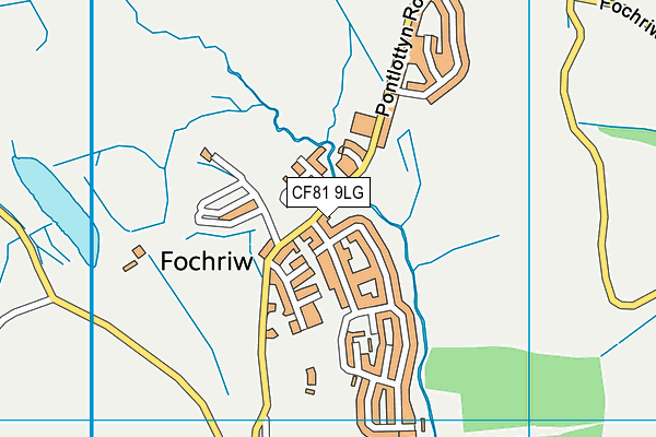 CF81 9LG map - OS VectorMap District (Ordnance Survey)