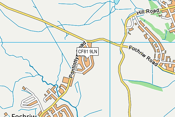CF81 9LN map - OS VectorMap District (Ordnance Survey)