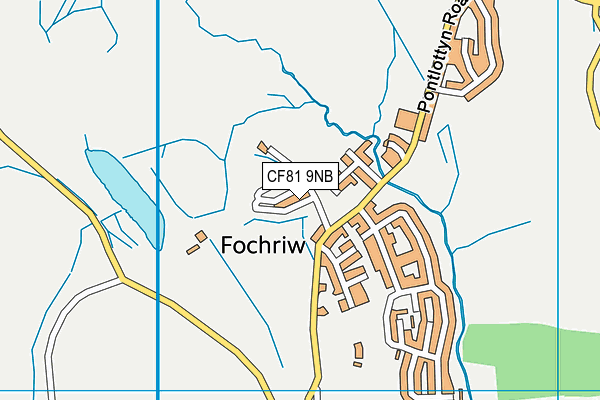 CF81 9NB map - OS VectorMap District (Ordnance Survey)