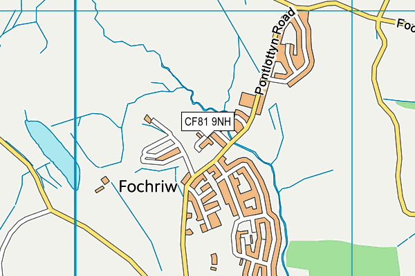 CF81 9NH map - OS VectorMap District (Ordnance Survey)