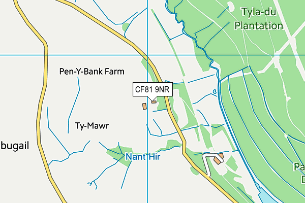 CF81 9NR map - OS VectorMap District (Ordnance Survey)