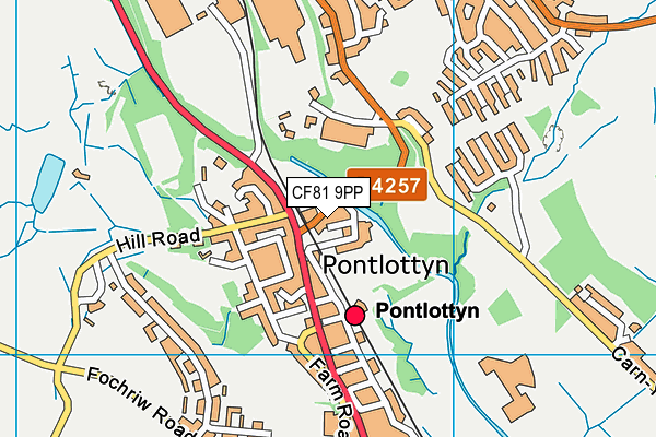 CF81 9PP map - OS VectorMap District (Ordnance Survey)