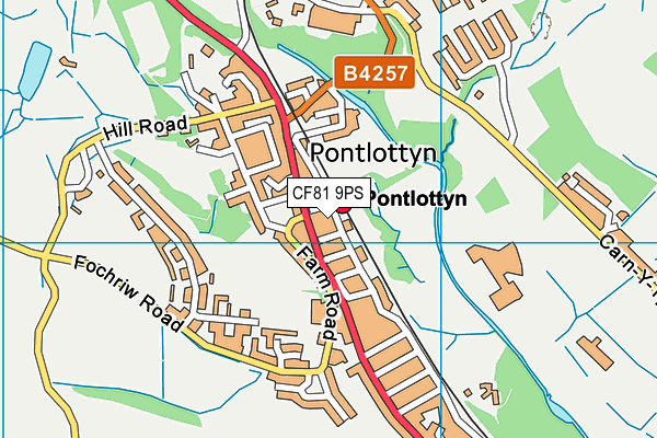 CF81 9PS map - OS VectorMap District (Ordnance Survey)