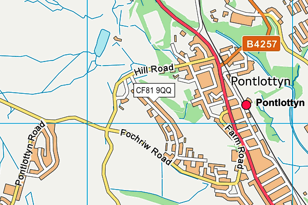 CF81 9QQ map - OS VectorMap District (Ordnance Survey)