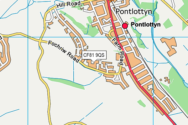 CF81 9QS map - OS VectorMap District (Ordnance Survey)