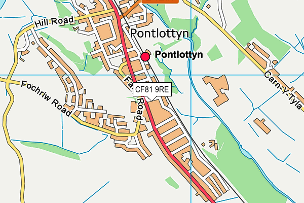 CF81 9RE map - OS VectorMap District (Ordnance Survey)