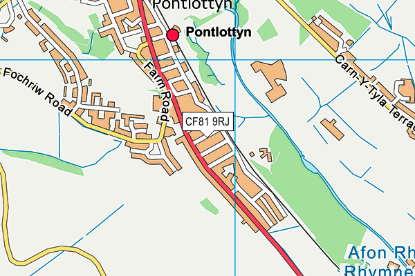 CF81 9RJ map - OS VectorMap District (Ordnance Survey)