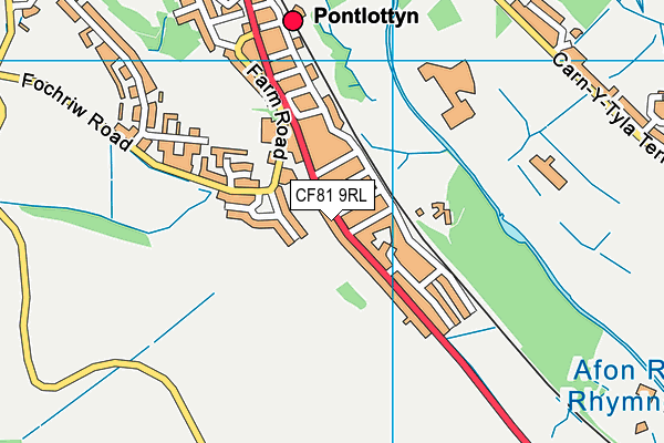 CF81 9RL map - OS VectorMap District (Ordnance Survey)