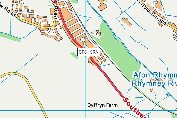 CF81 9RN map - OS VectorMap District (Ordnance Survey)