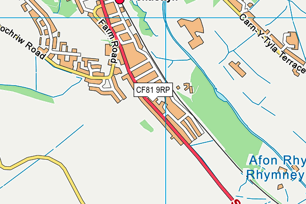 CF81 9RP map - OS VectorMap District (Ordnance Survey)