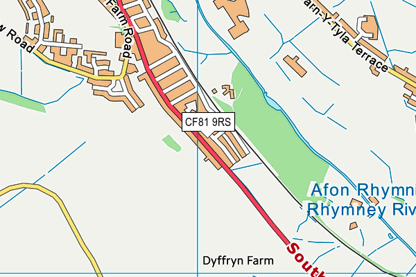 CF81 9RS map - OS VectorMap District (Ordnance Survey)