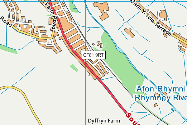 CF81 9RT map - OS VectorMap District (Ordnance Survey)