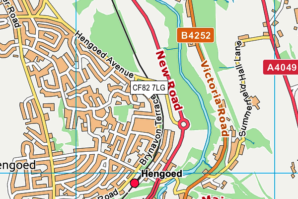 CF82 7LG map - OS VectorMap District (Ordnance Survey)