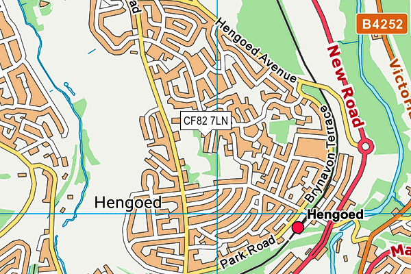 CF82 7LN map - OS VectorMap District (Ordnance Survey)