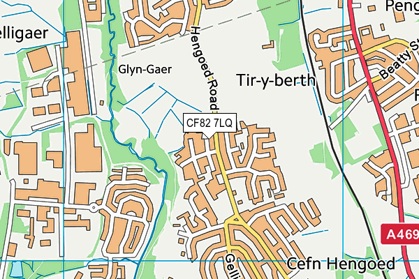 CF82 7LQ map - OS VectorMap District (Ordnance Survey)