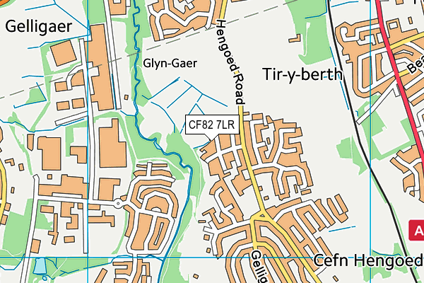 CF82 7LR map - OS VectorMap District (Ordnance Survey)