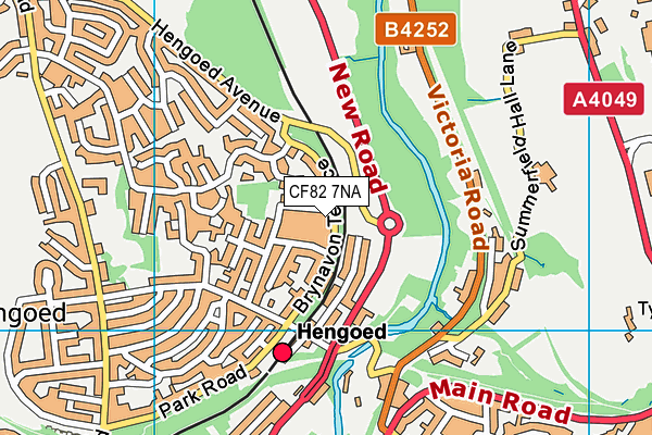 CF82 7NA map - OS VectorMap District (Ordnance Survey)