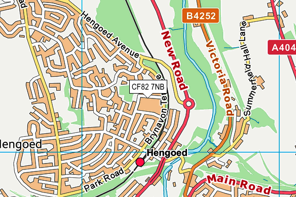 CF82 7NB map - OS VectorMap District (Ordnance Survey)