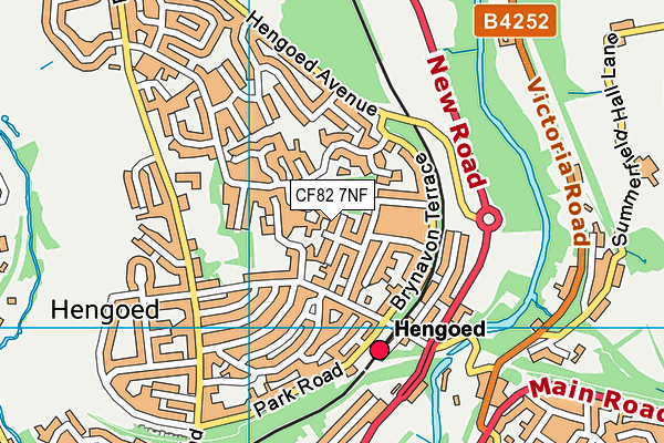 CF82 7NF map - OS VectorMap District (Ordnance Survey)