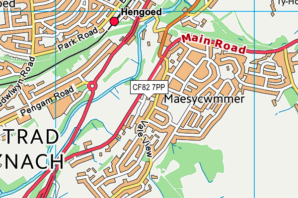 CF82 7PP map - OS VectorMap District (Ordnance Survey)