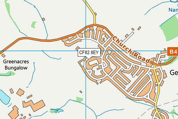 CF82 8EY map - OS VectorMap District (Ordnance Survey)